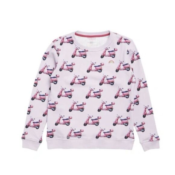 Terez Womens Crewneck Top In Vespas Size XS Retail $170 - Picture 1 of 4